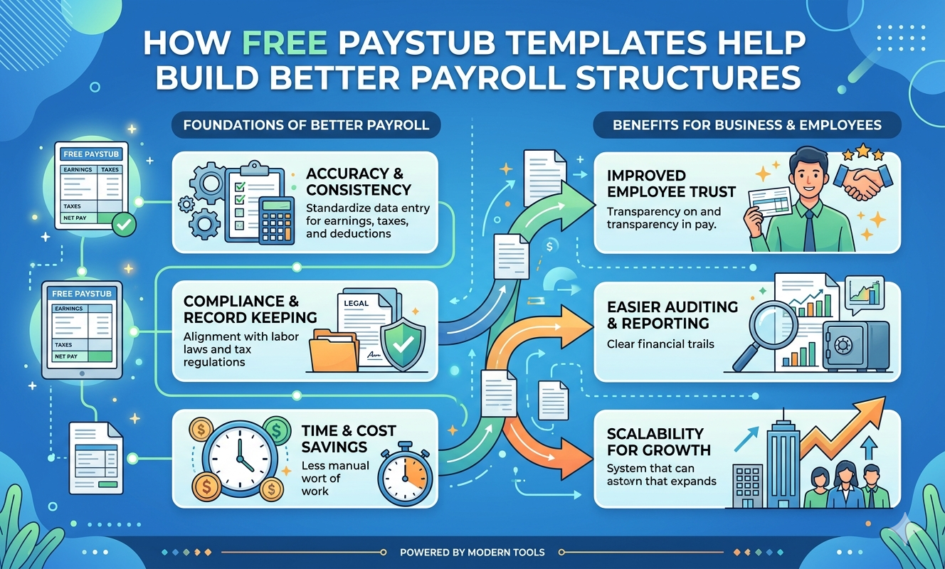 How Free Paystub Templates Help Build Better Payroll Structures