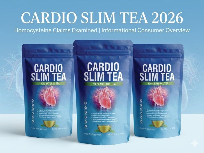 Cup of Cardio Slim Tea with natural herbal ingredients