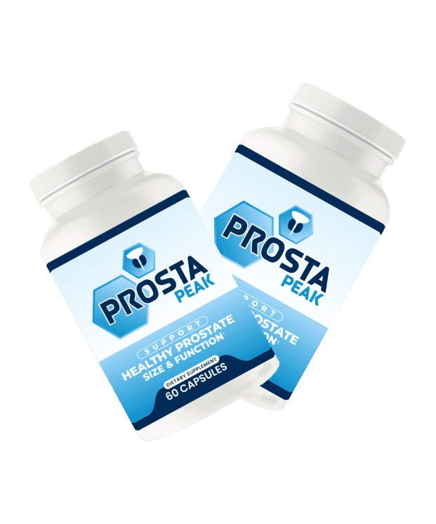 “Prosta Peak prostate supplement concept showing urinary health and prostate wellness illustration”