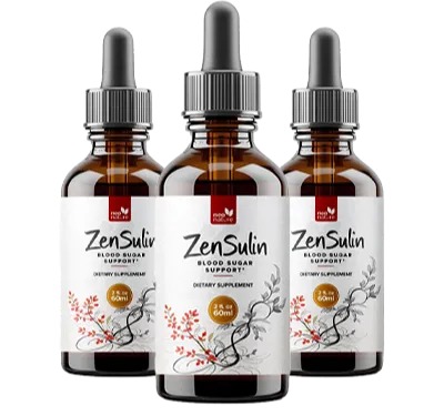 “ZenSulin supplement concept showing blood sugar balance and metabolic health illustration”