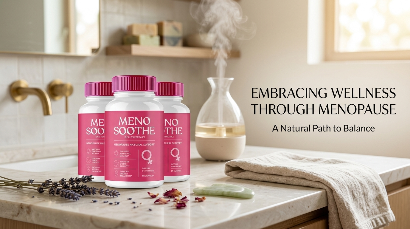 MenoSoothe Supplement bottle on a clean white background