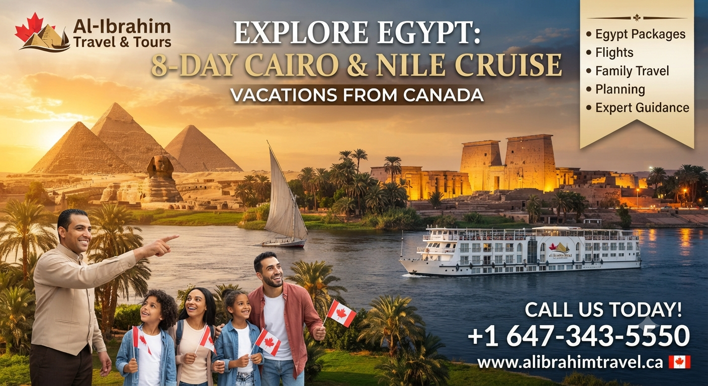 8-Day Cairo and Nile Cruise Vacation From Canada