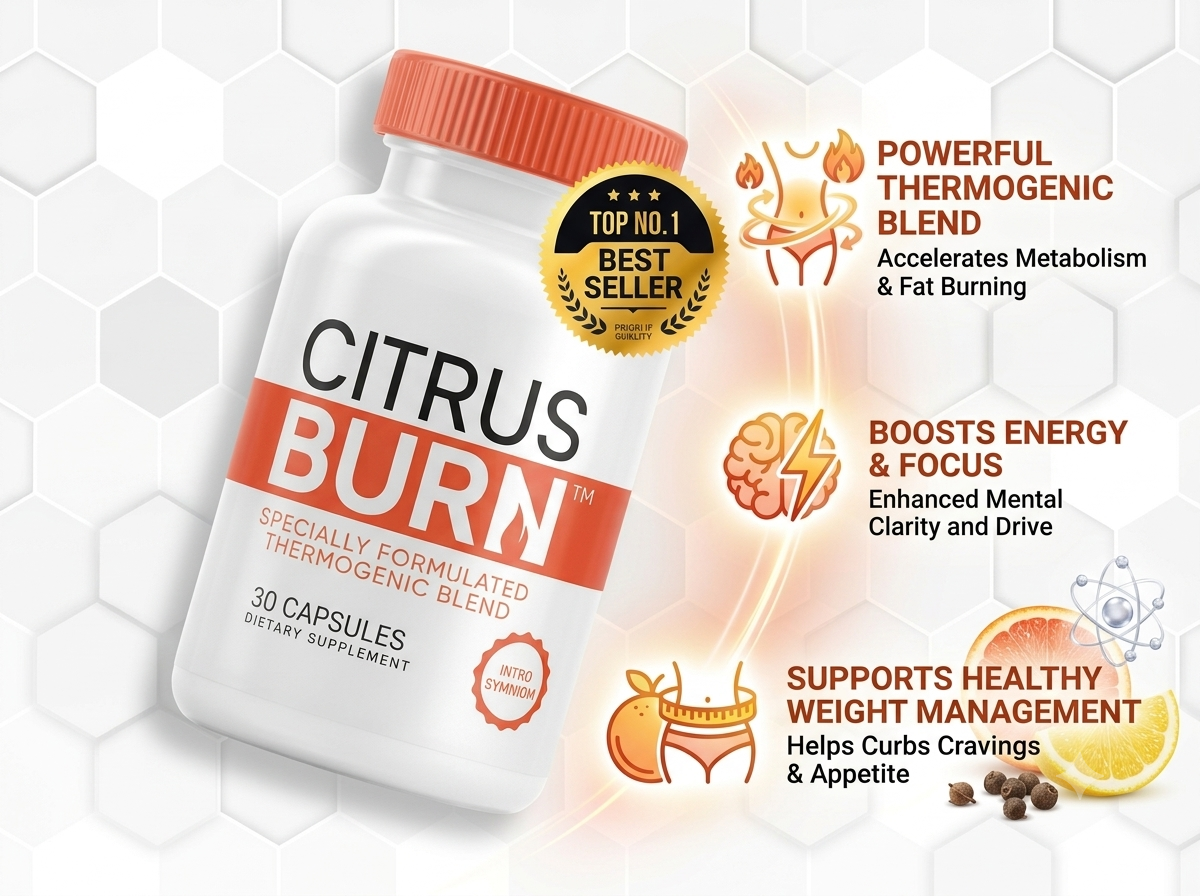 Citrus Burn Official thermogenic weight support supplement bottle