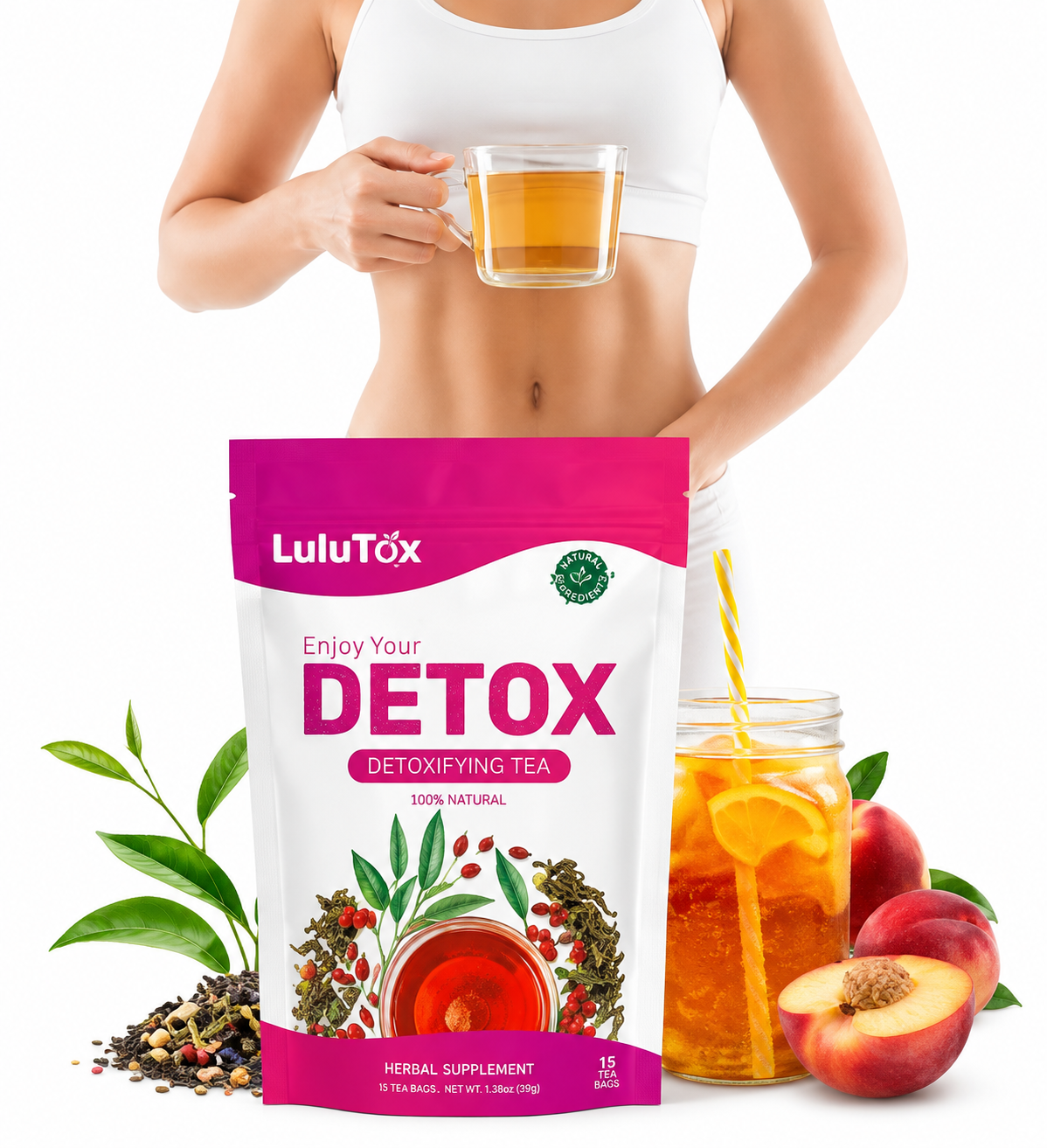 Lulutox Detox Tea for healthy weight management and daily wellness