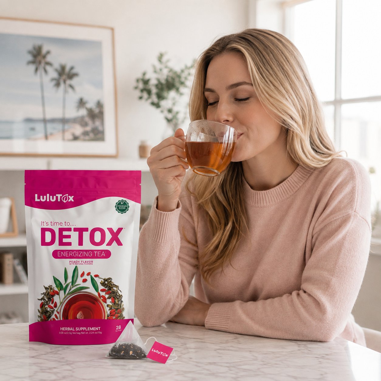 Lulutox Detox Tea herbal tea for everyday wellness