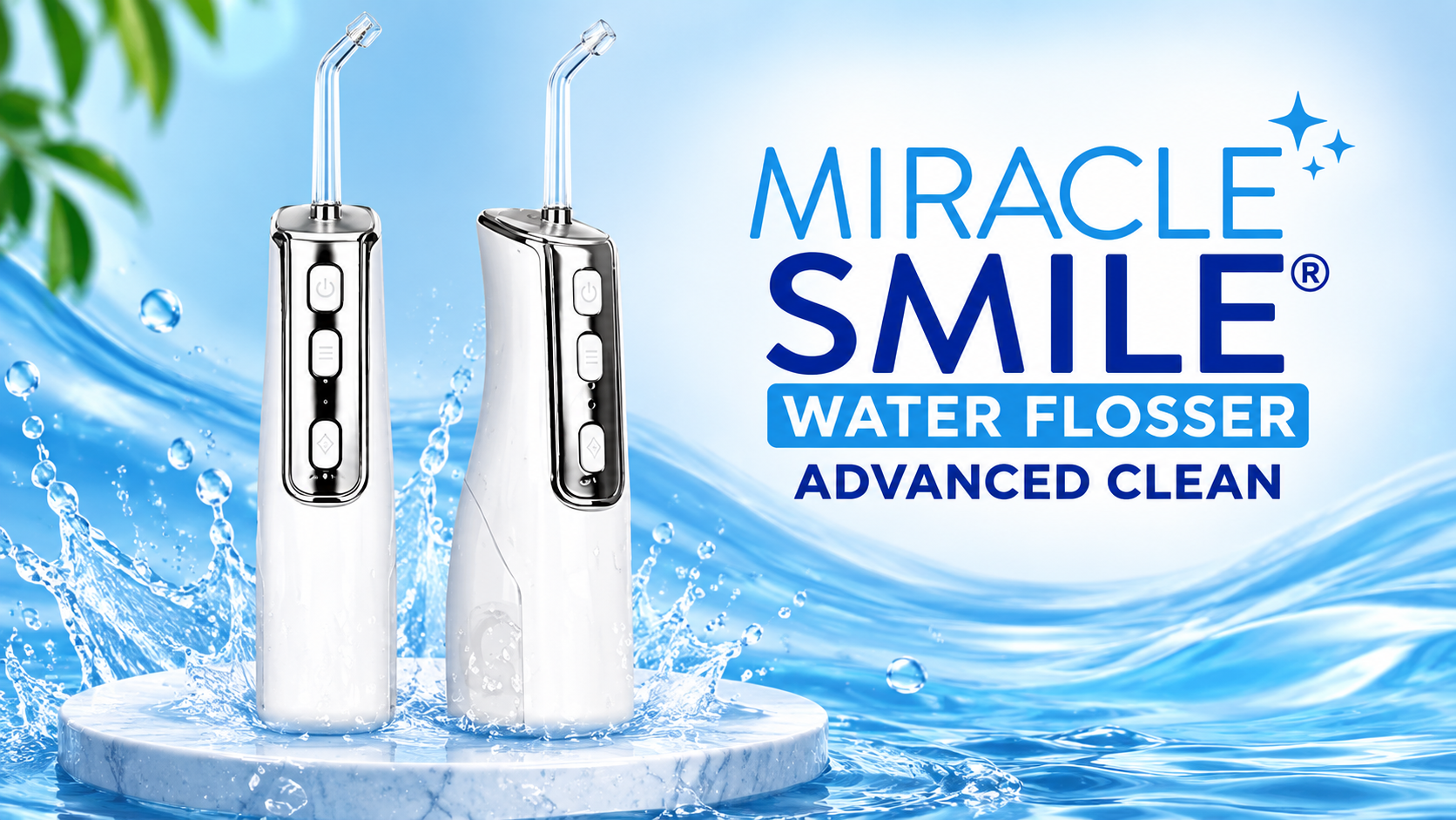 Miracle Smile Water Flosser for daily oral care and teeth cleaning
