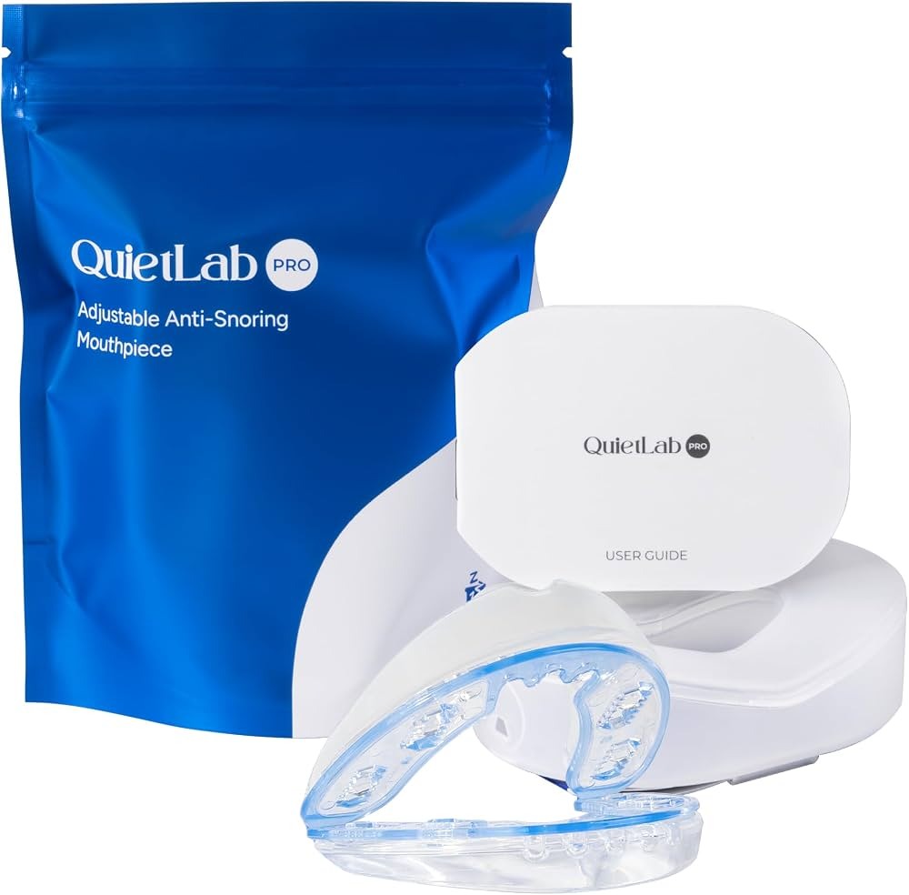 QuietLab Pro adjustable snoring mouthpiece for nighttime use